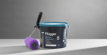 Flügger Dekso 5 Ceramic z wałkiem malarskim.