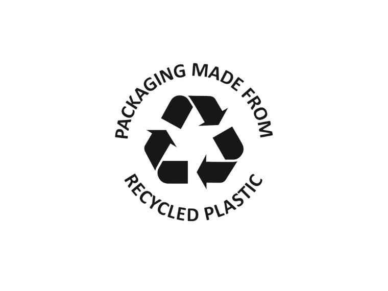 Genanvendt plastik ikon.