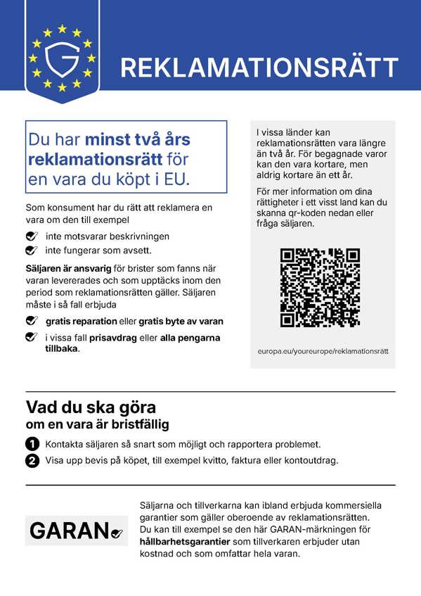 Harmoniserede forbrugeroplysningsmeddelelse