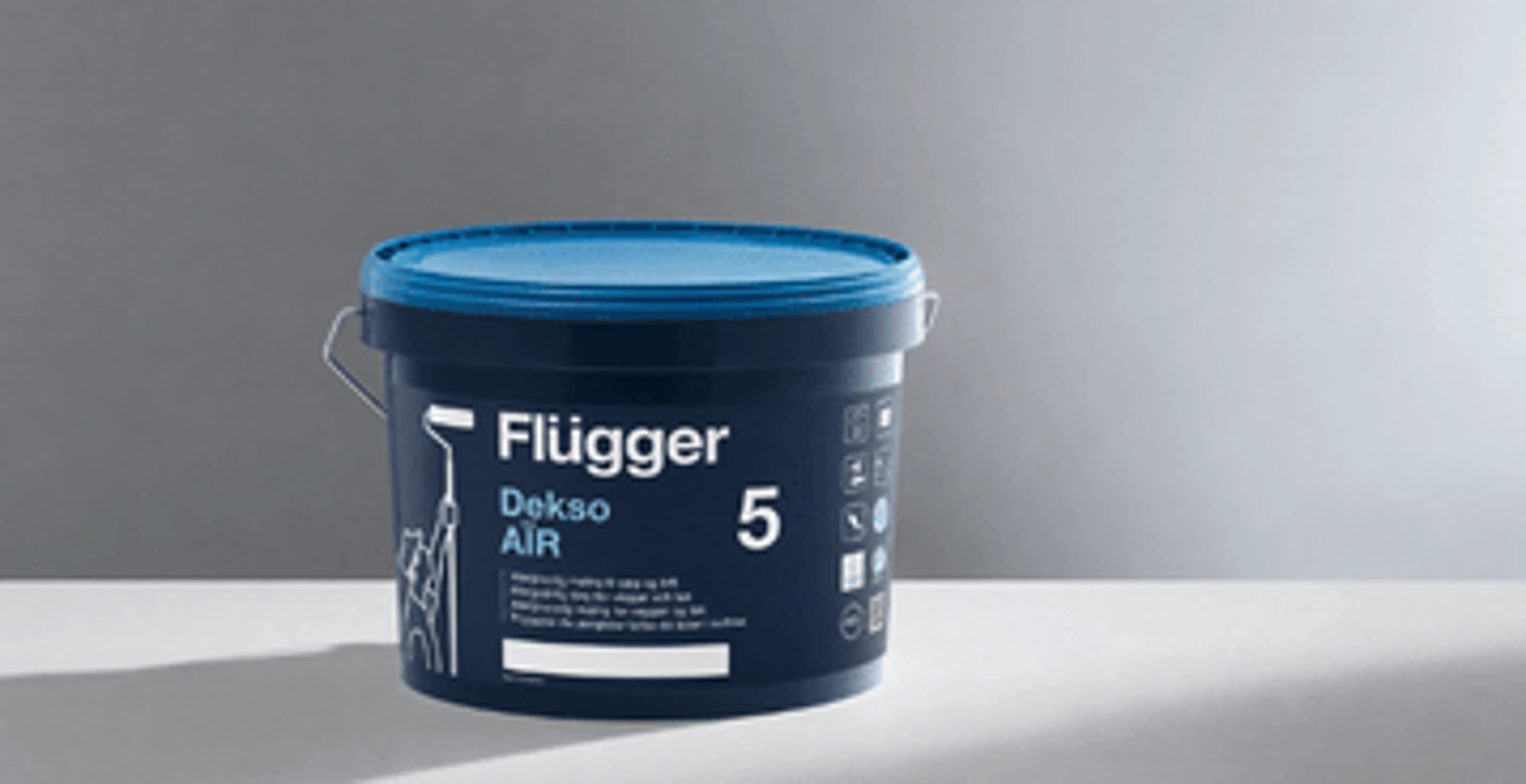 Flügger Dekso AIR 5 – przyjazna dla alergików farba do ścian i sufitów.