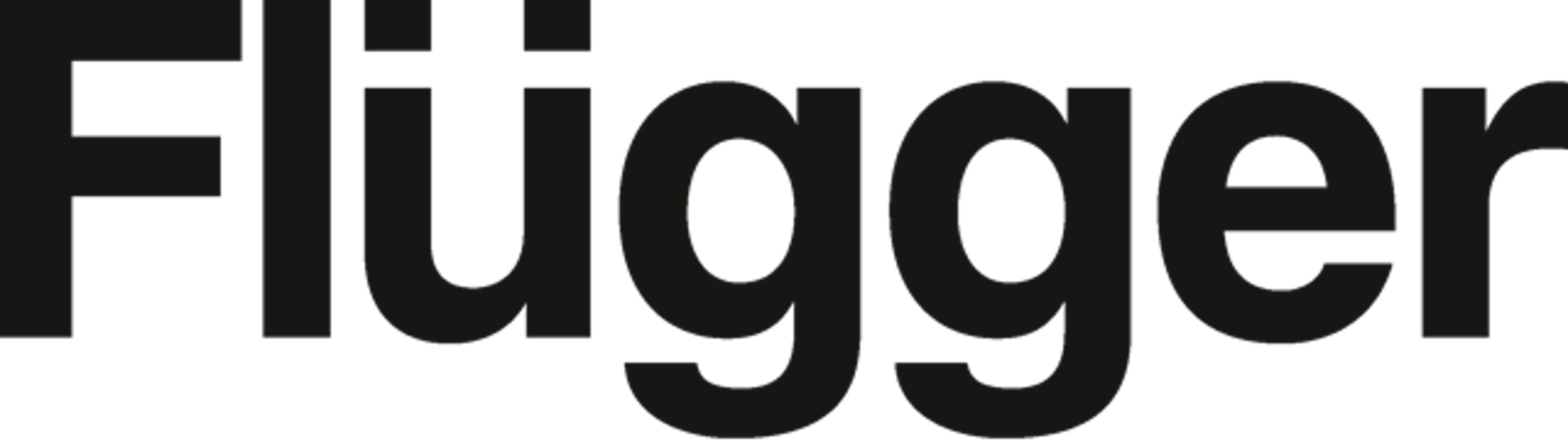 Flügger logo in black.