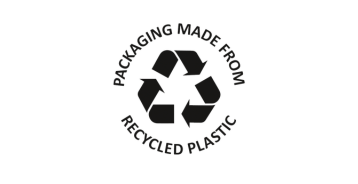 Genanvendt plastik ikon.