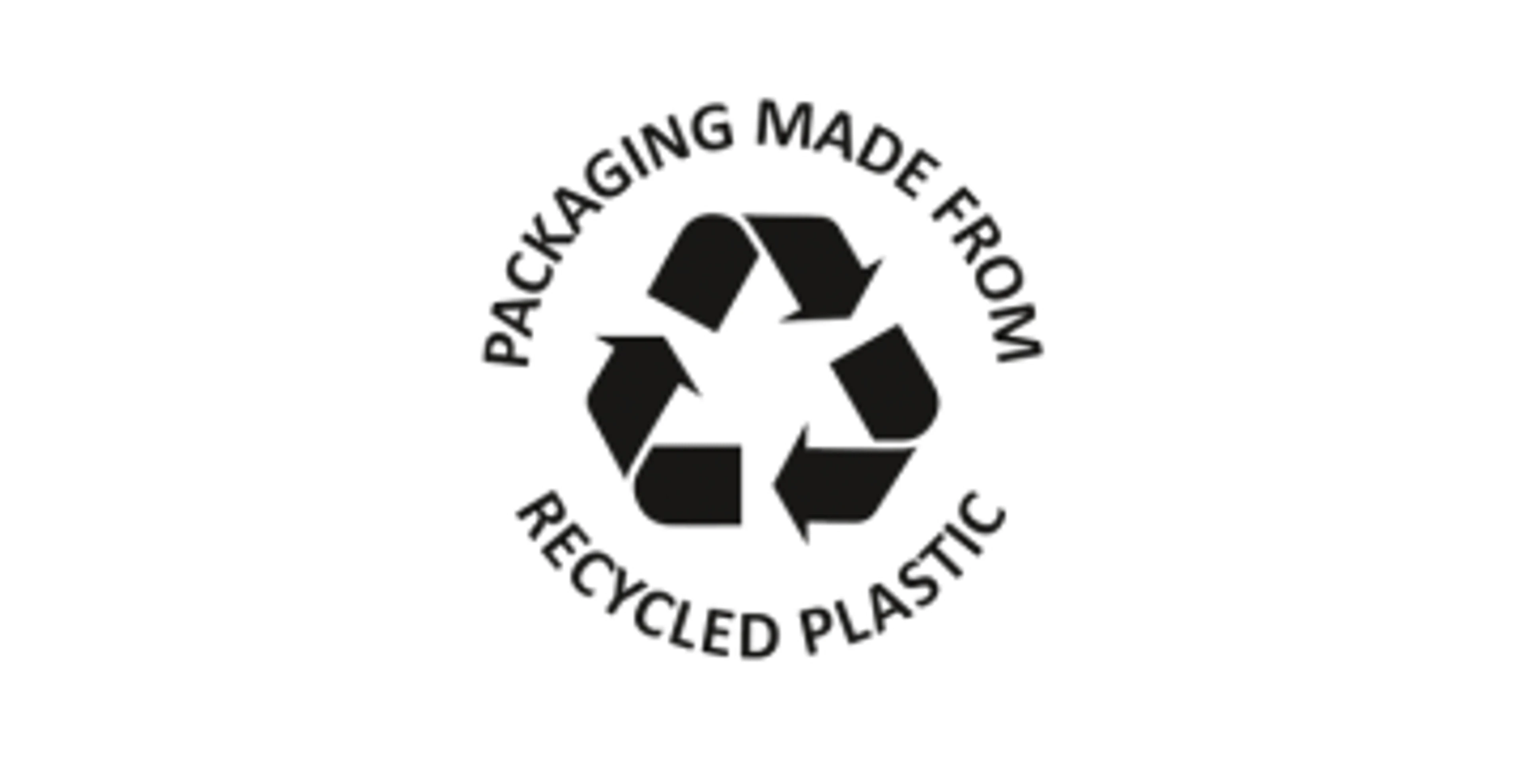 Genanvendt plastik ikon.