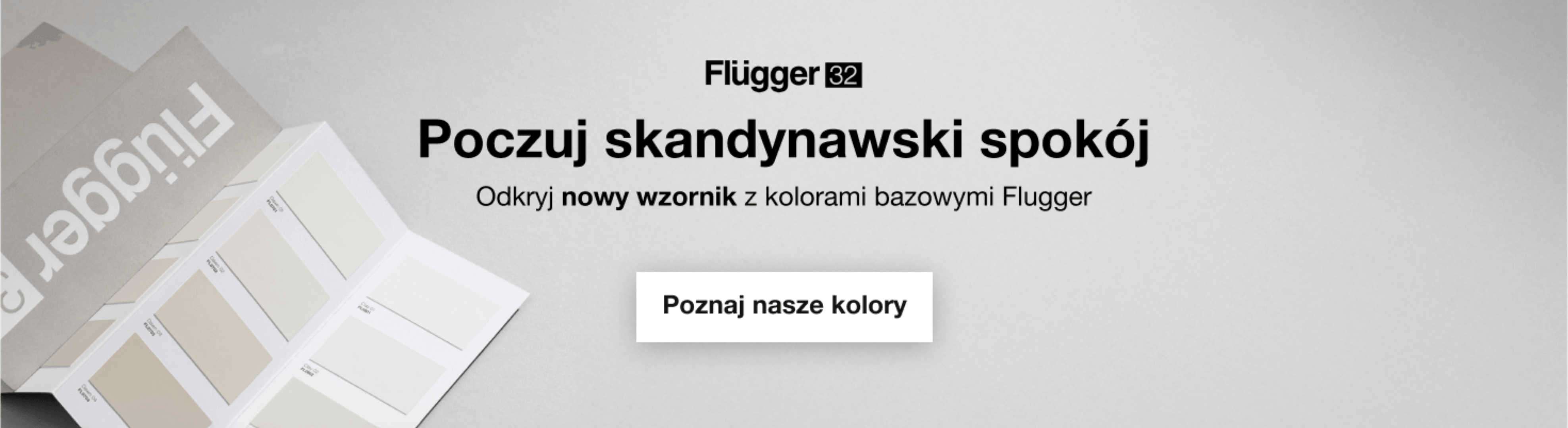 Wzornik Flügger 32 z paletą skandynawskich kolorów bazowych Flügger.