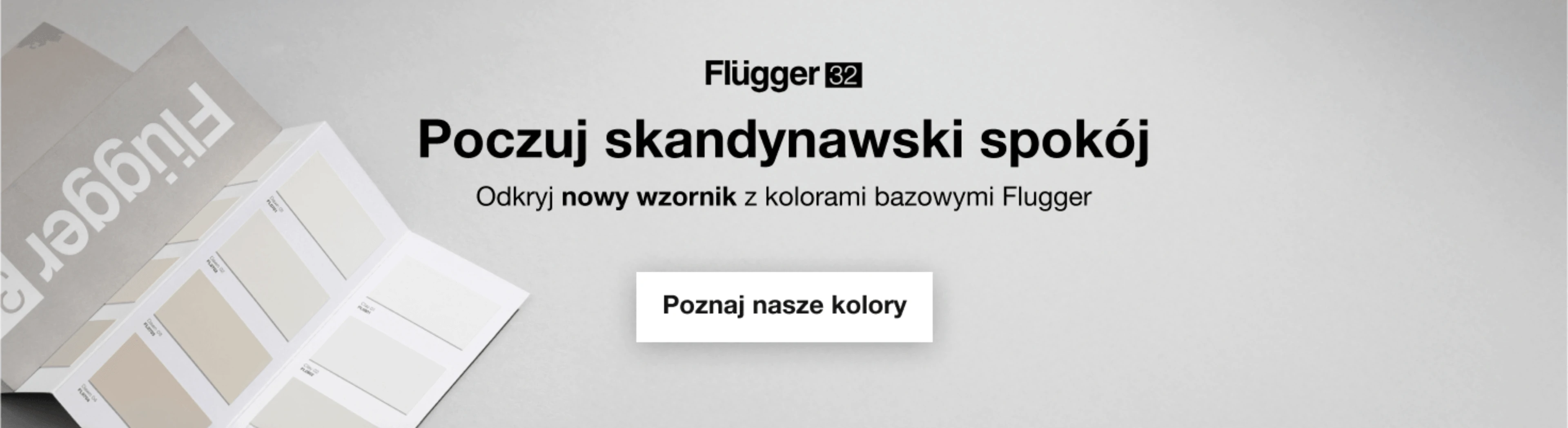 Wzornik Flügger 32 z paletą skandynawskich kolorów bazowych Flügger.