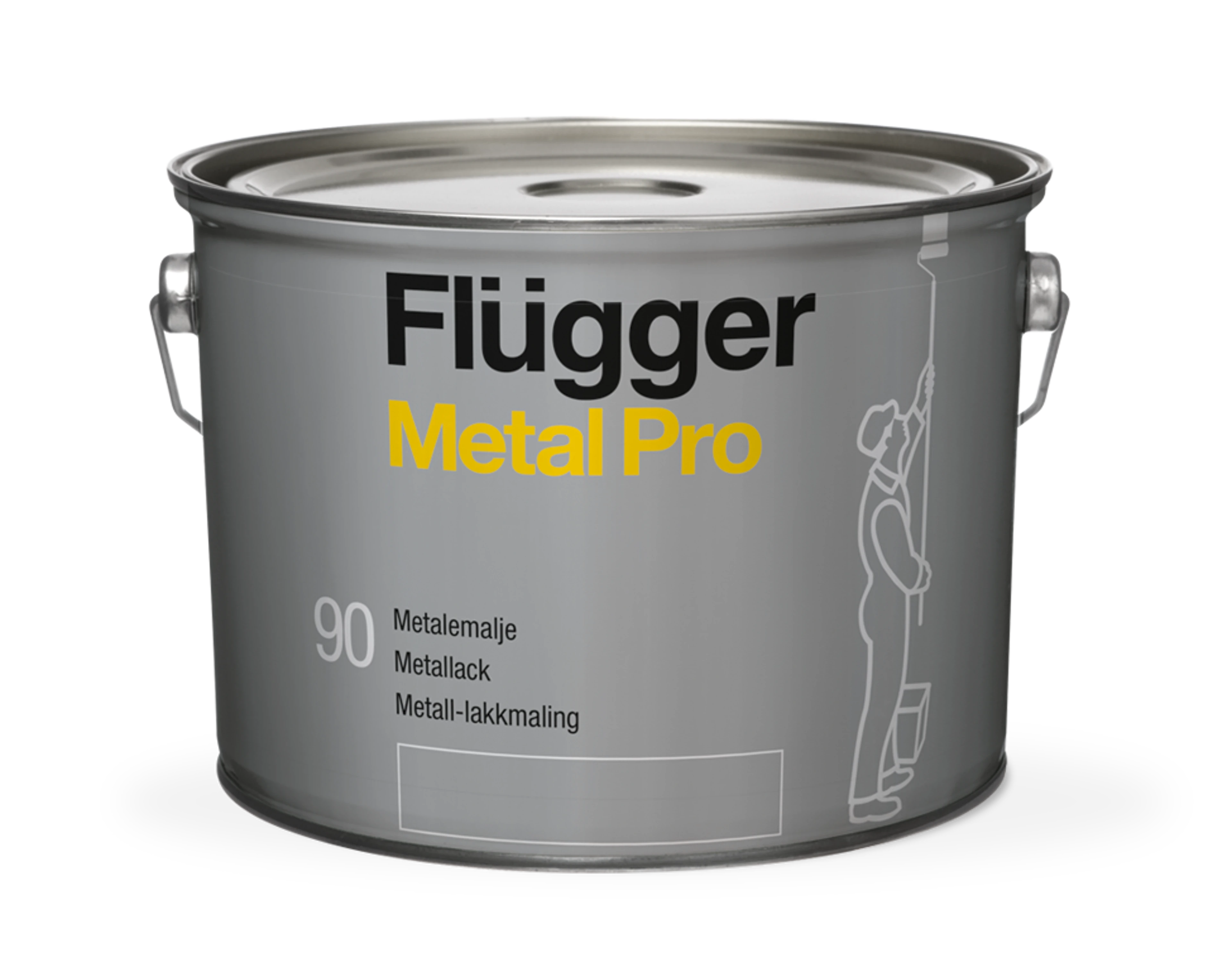 Flügger Metal Pro 90 - Blank metalmaling.