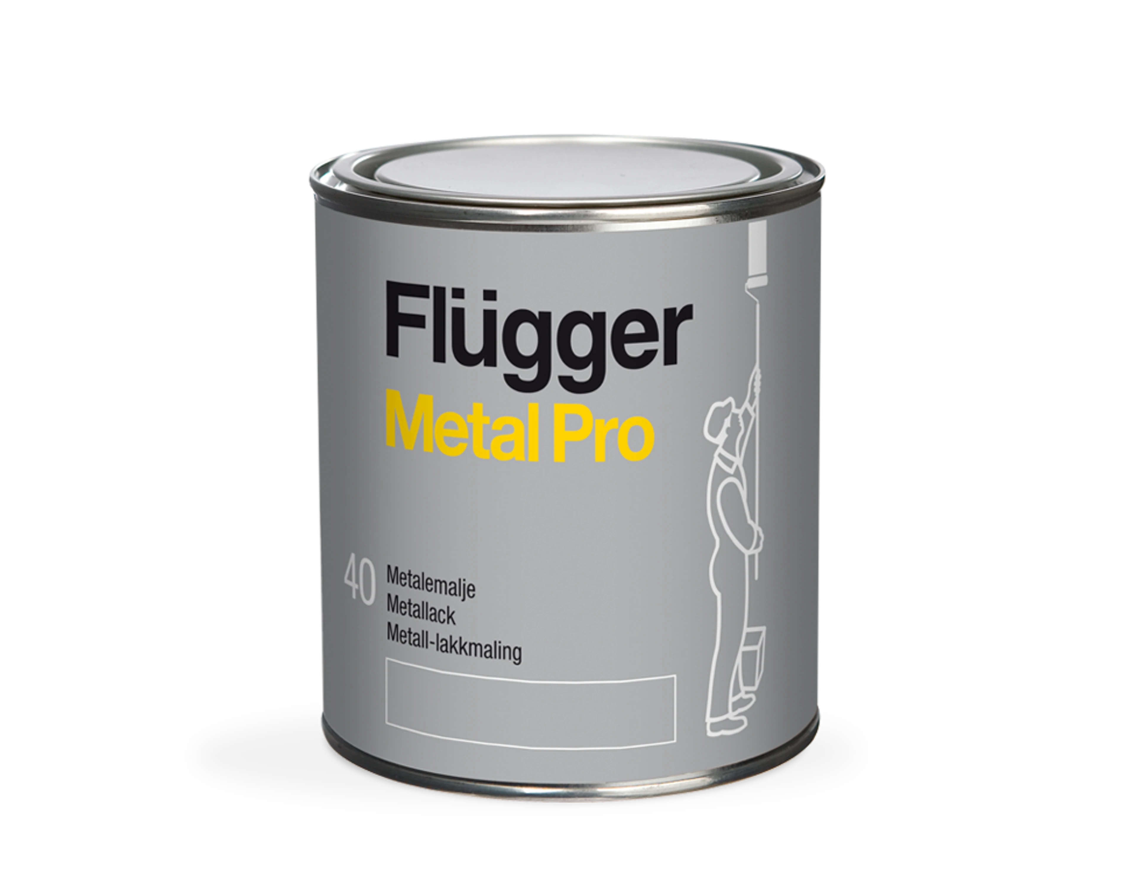 Flügger Metal Pro 40 - Halvblank metallmaling