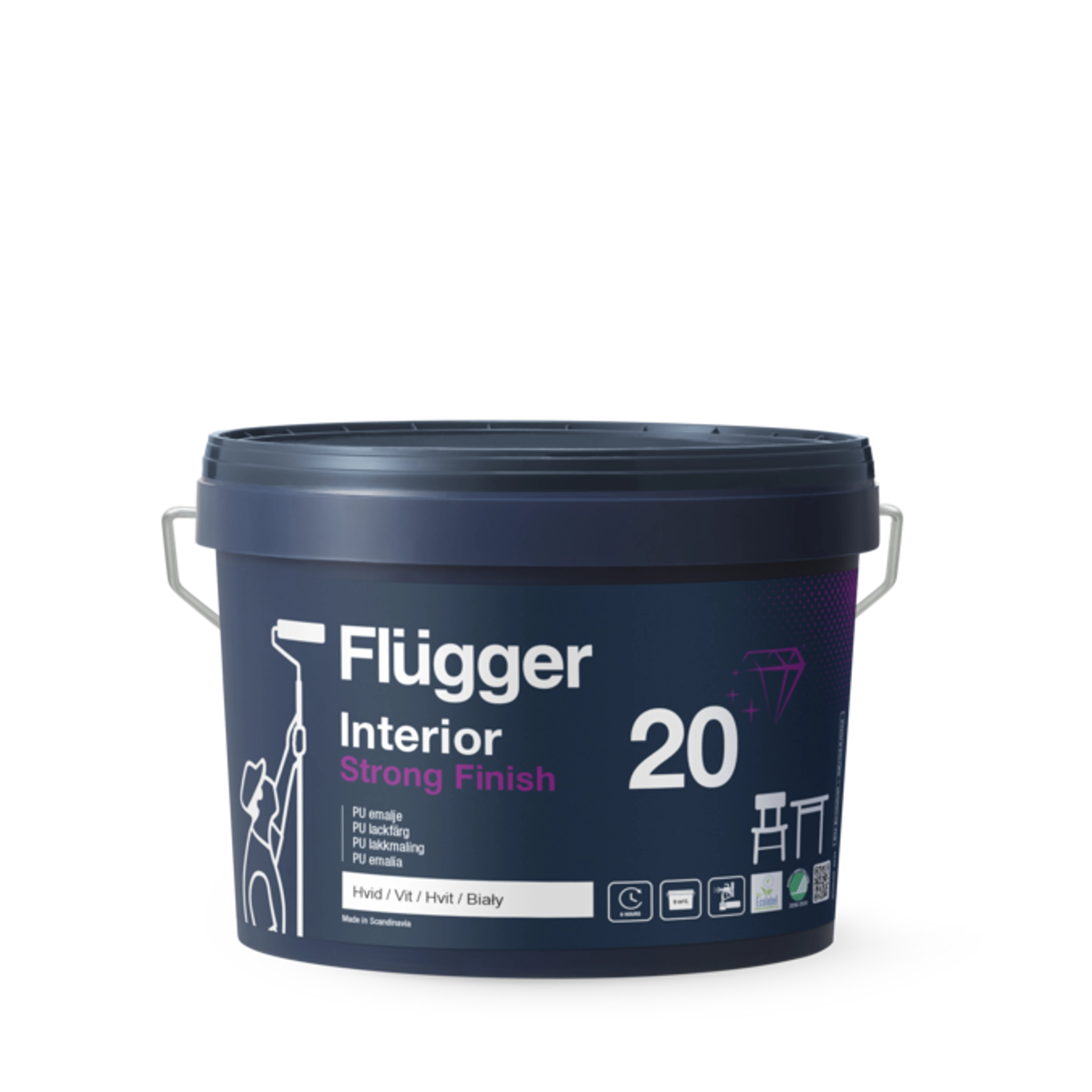 Flügger Interior Strong Finish 20 - emalia PU do drewna i metalu