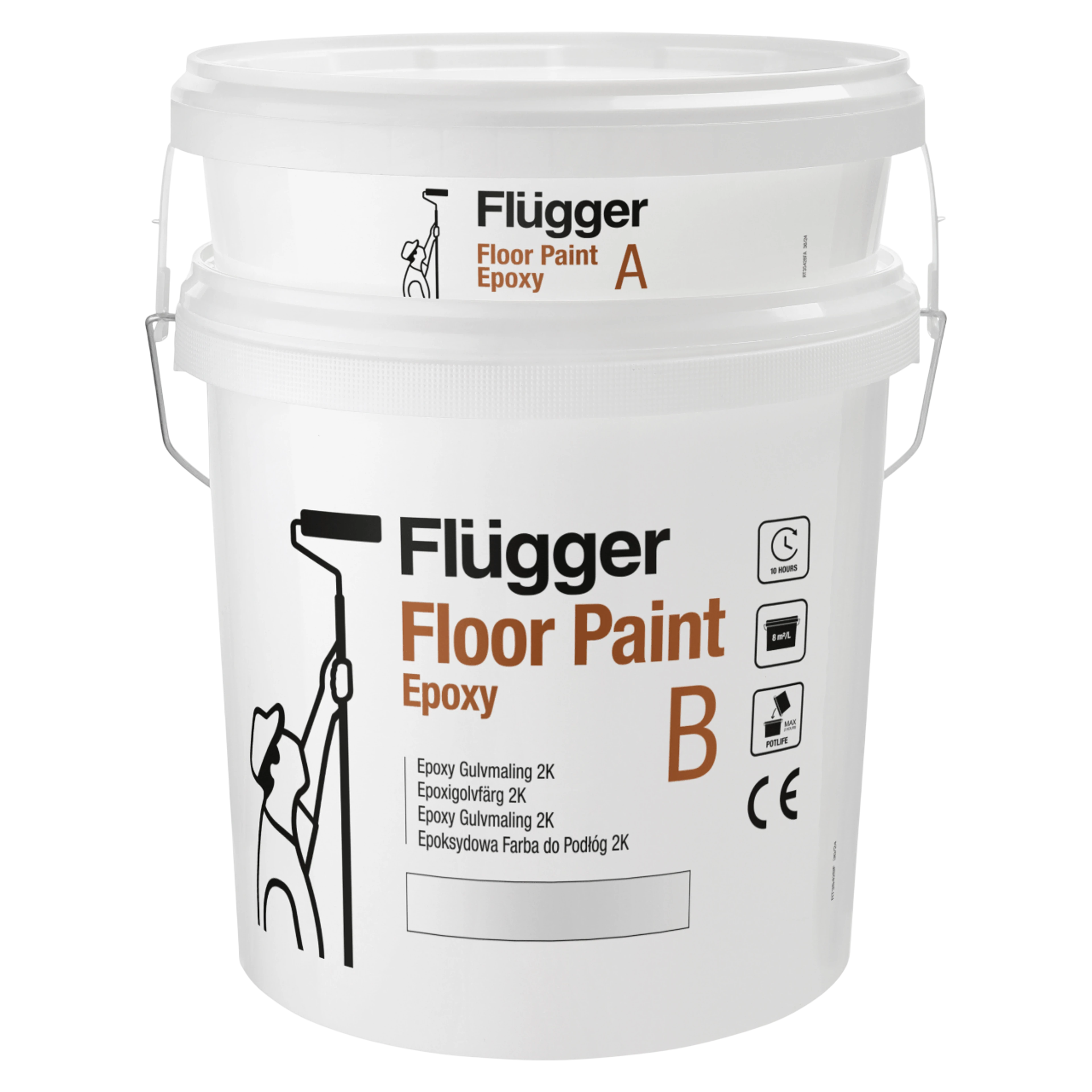 Flügger Epoxy Gulvmaling 2K - Slitesterk epoxy maling