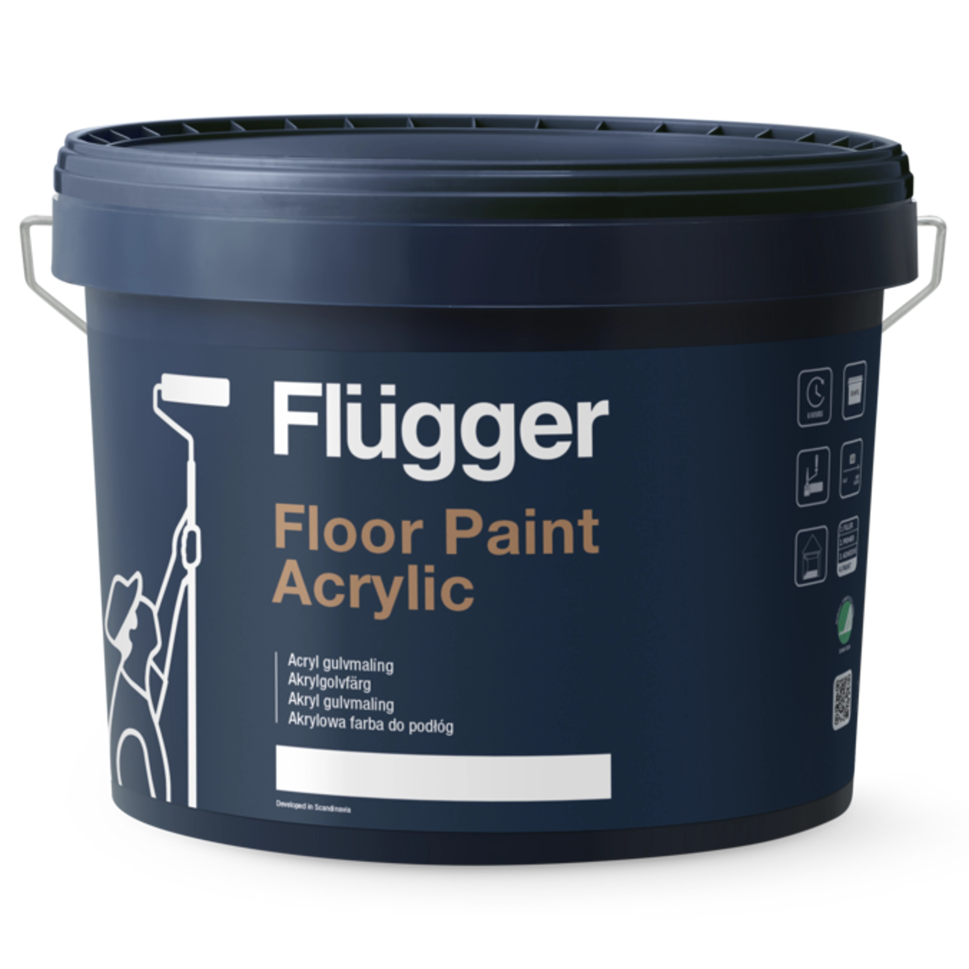 Gulvmaling - Flügger Acryl - Betong og Tre