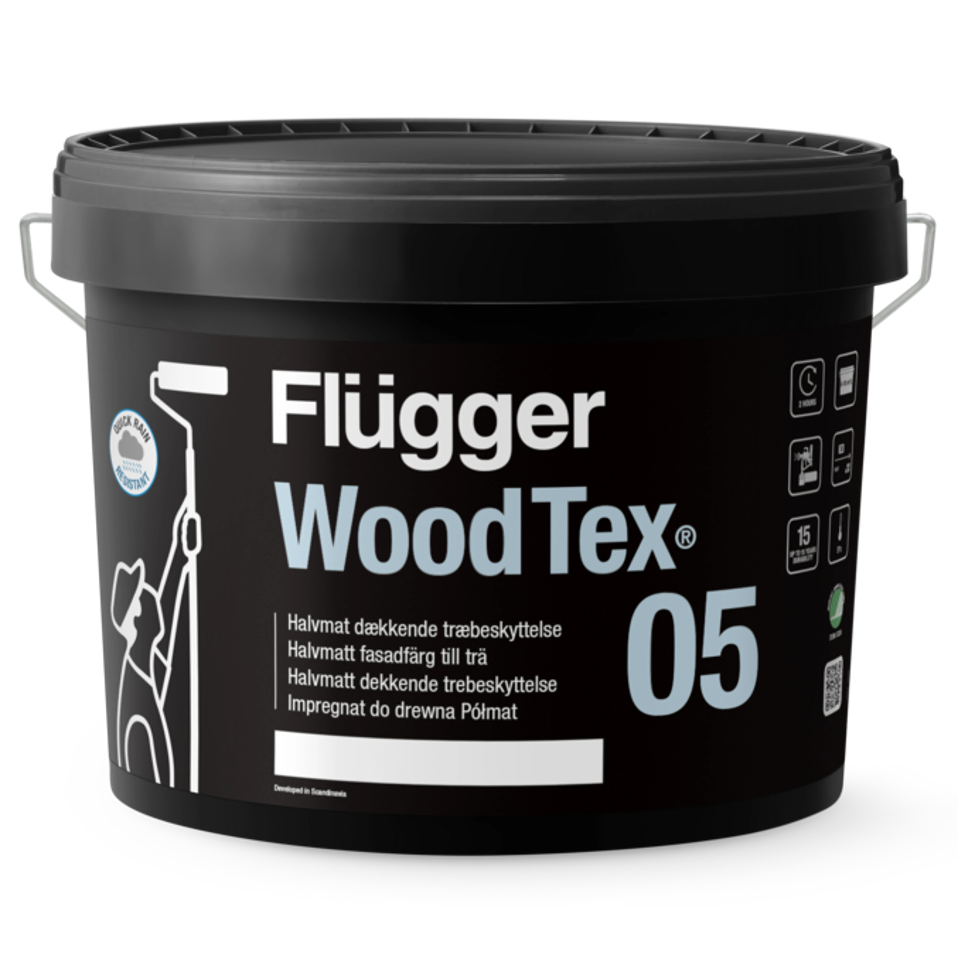 Halvmatt Dekkende Trebeskyttelse - Flügger 05 Wood Tex