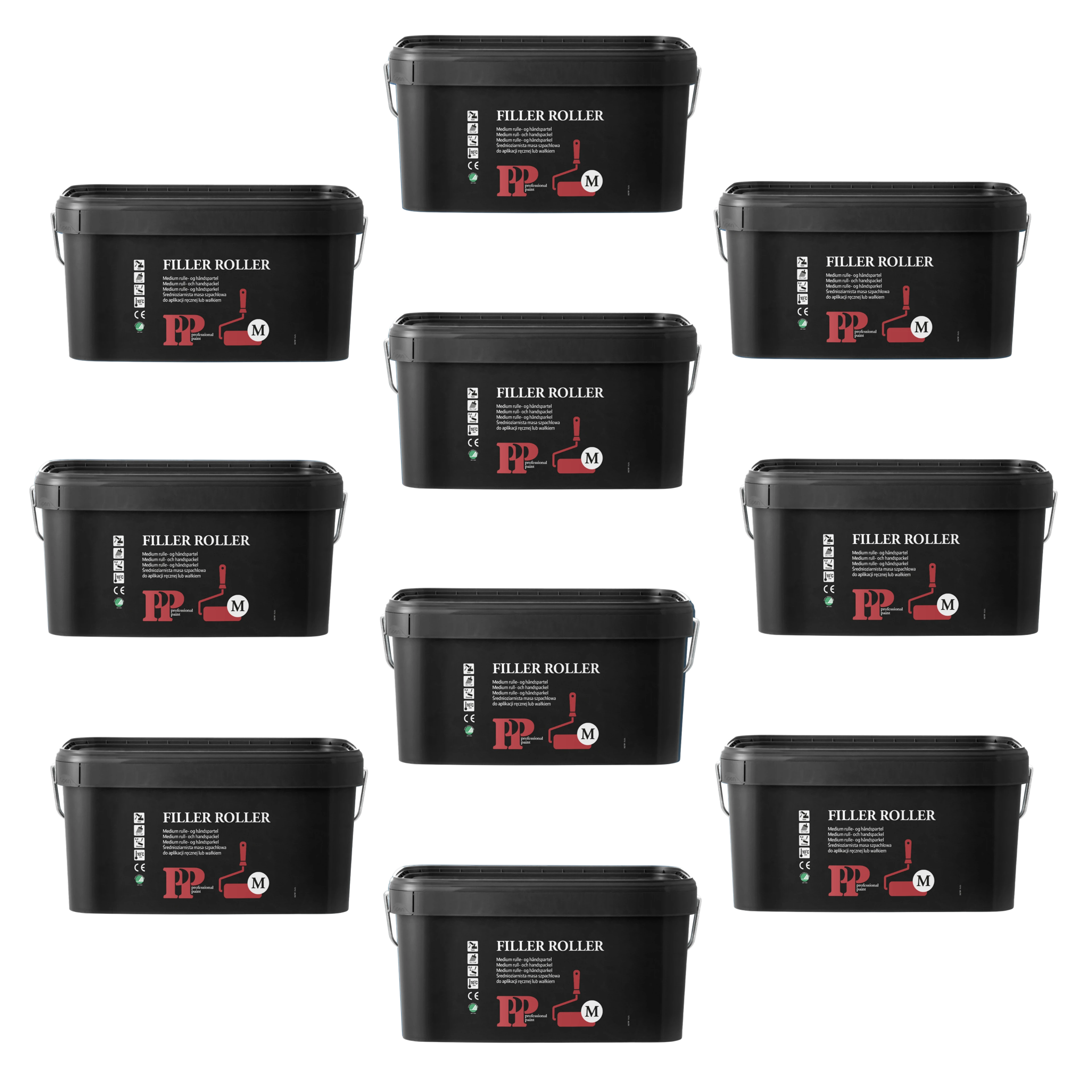 Storkøb 10 x 12L PP Rullespartel Medium