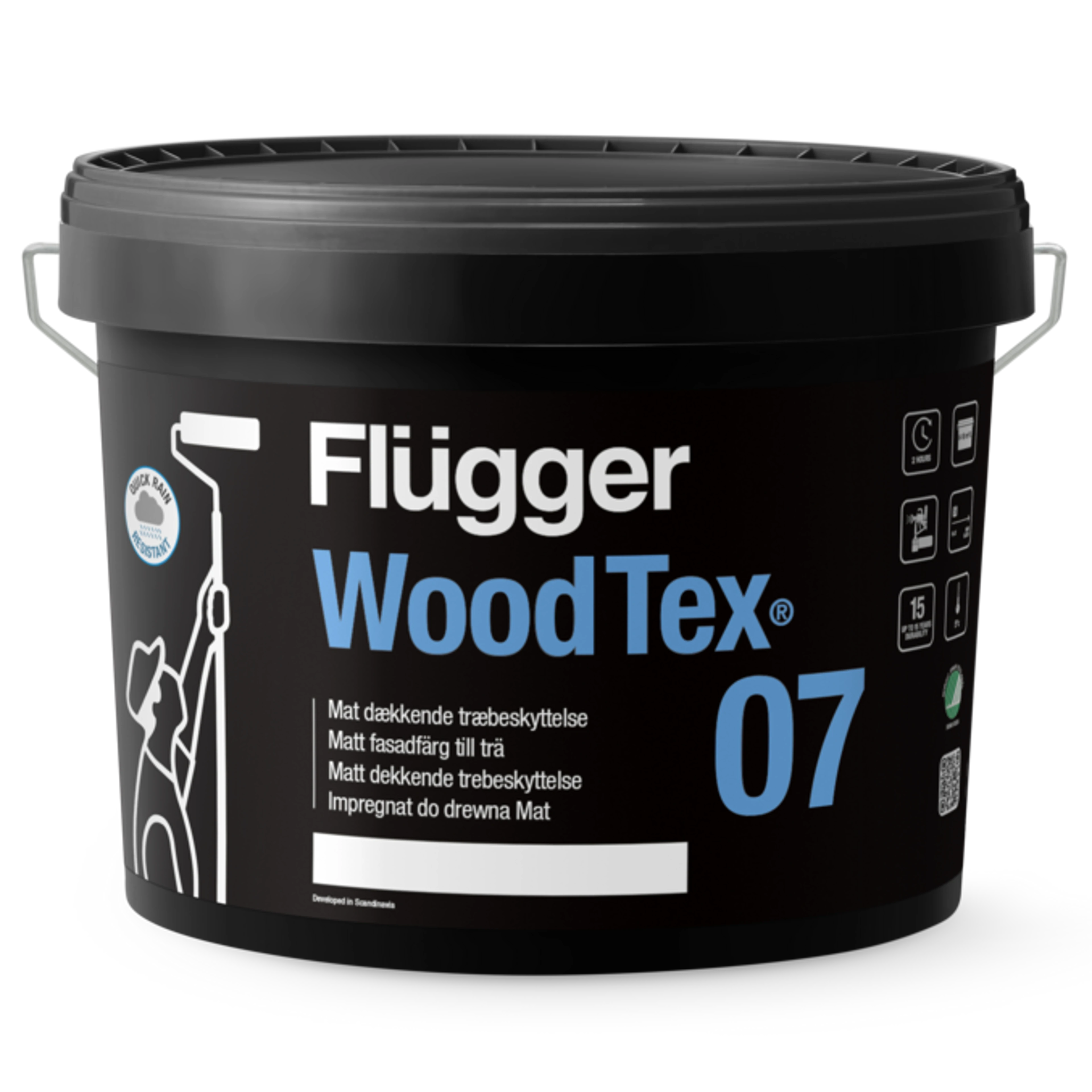 Matt Dekkende Trebeskyttelse - Flügger 07 Wood Tex