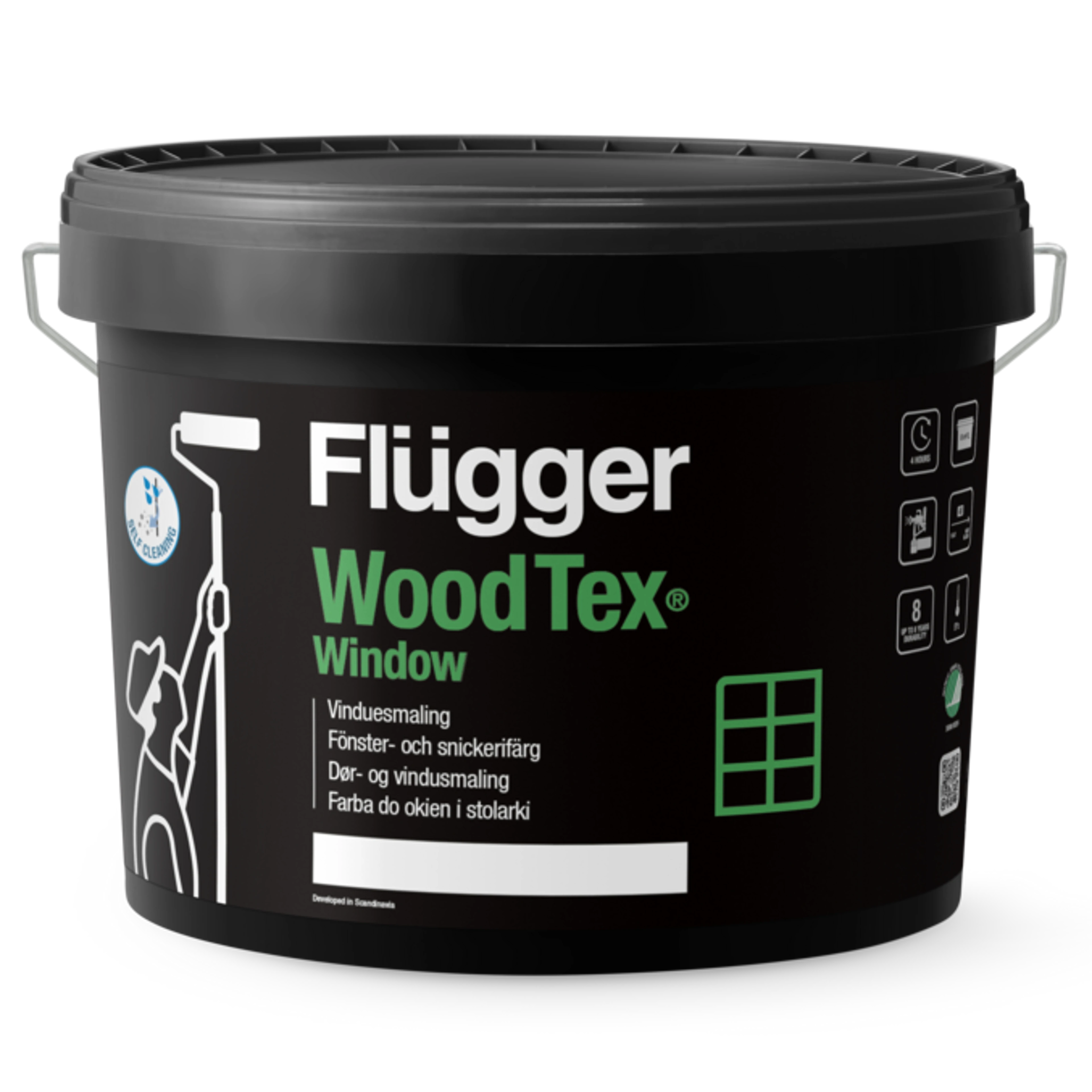 Vinduesmaling Svanemærket - Flügger Wood Tex Window