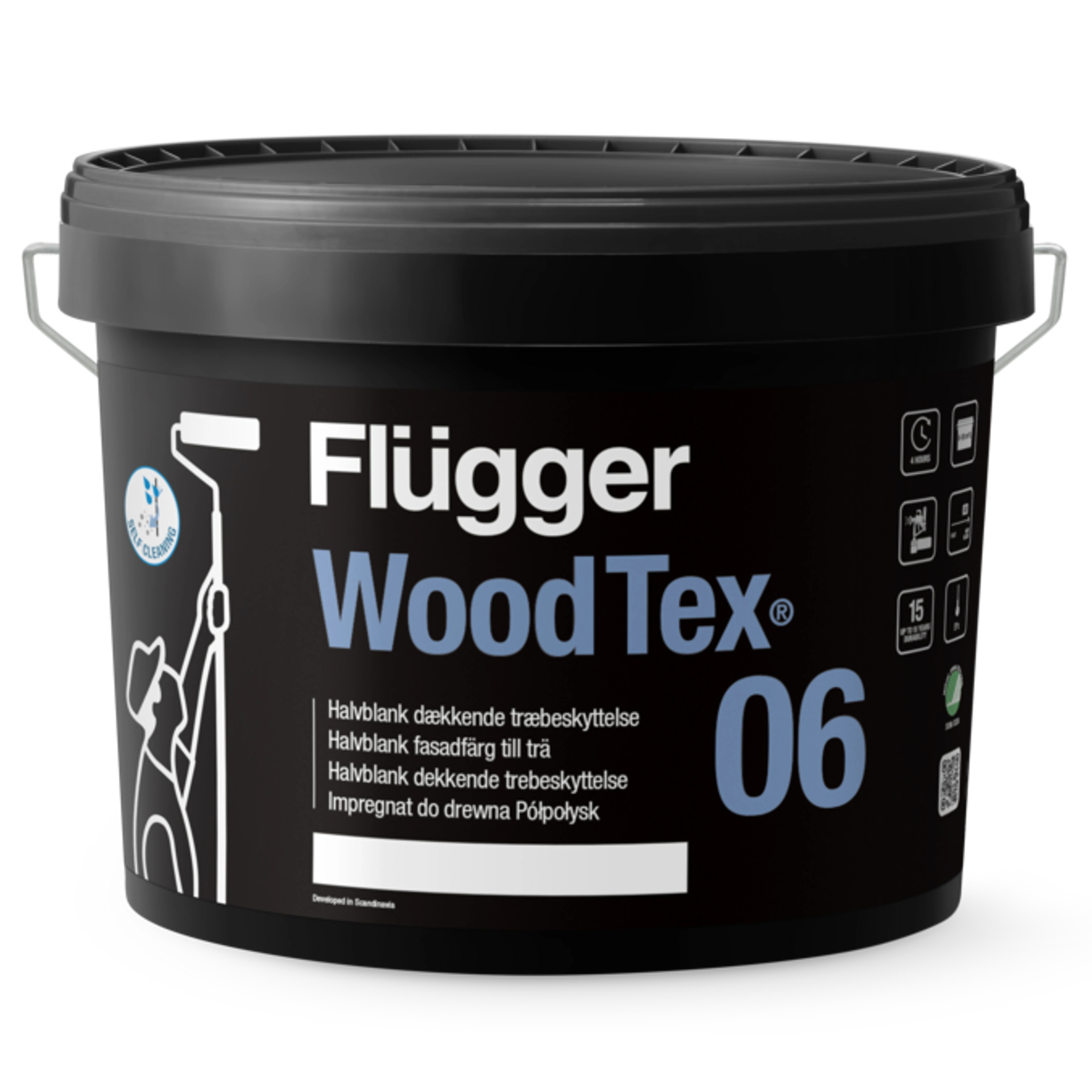 Flügger 06 Wood Tex - Selvrensende Vandig Træbeskyttelse