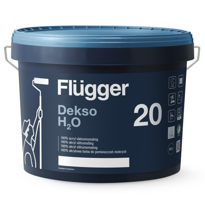 Flügger Dekso 20 H2O - Våtromsmaling