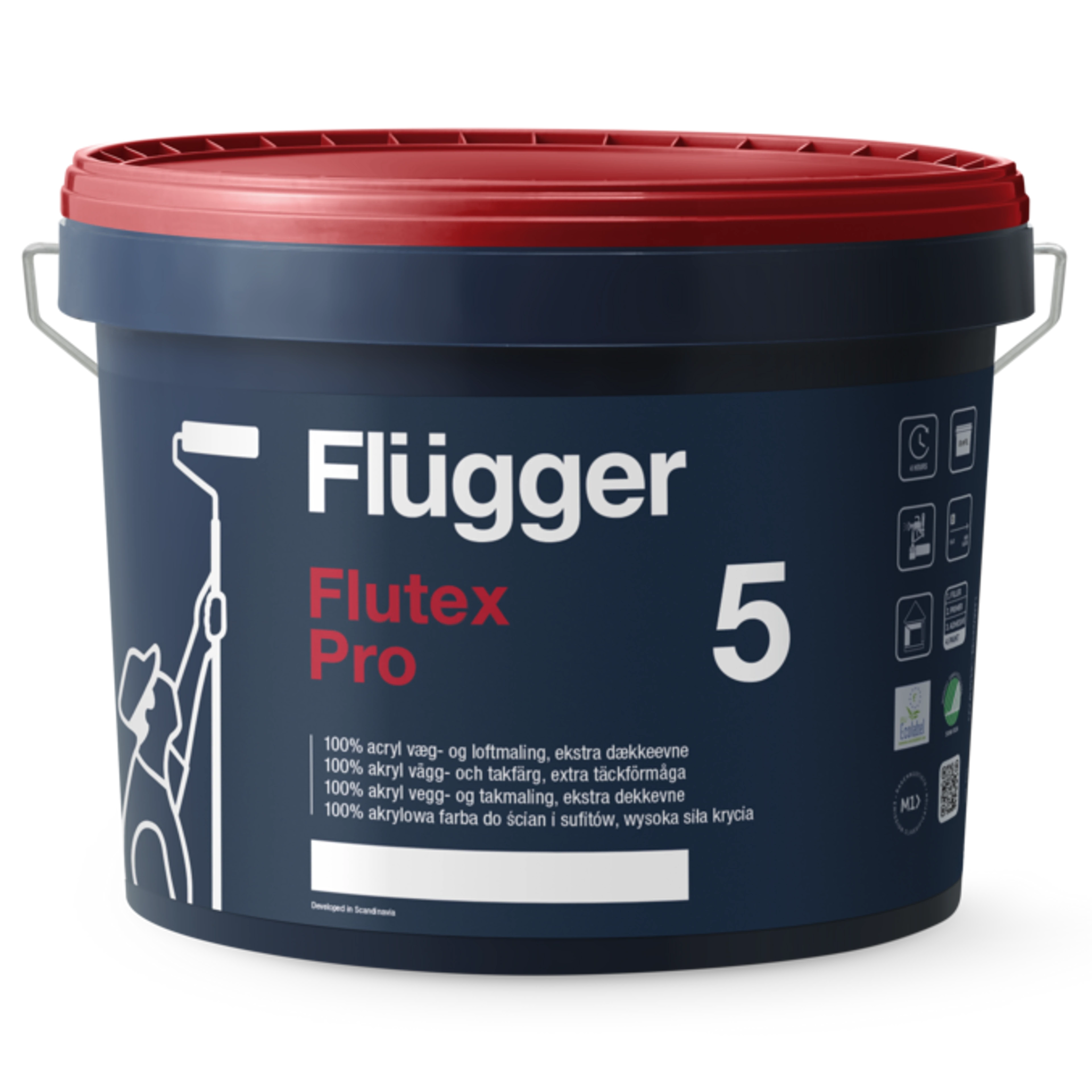 Flügger Flutex Pro 5 - matowa farba do ścian i sufitów