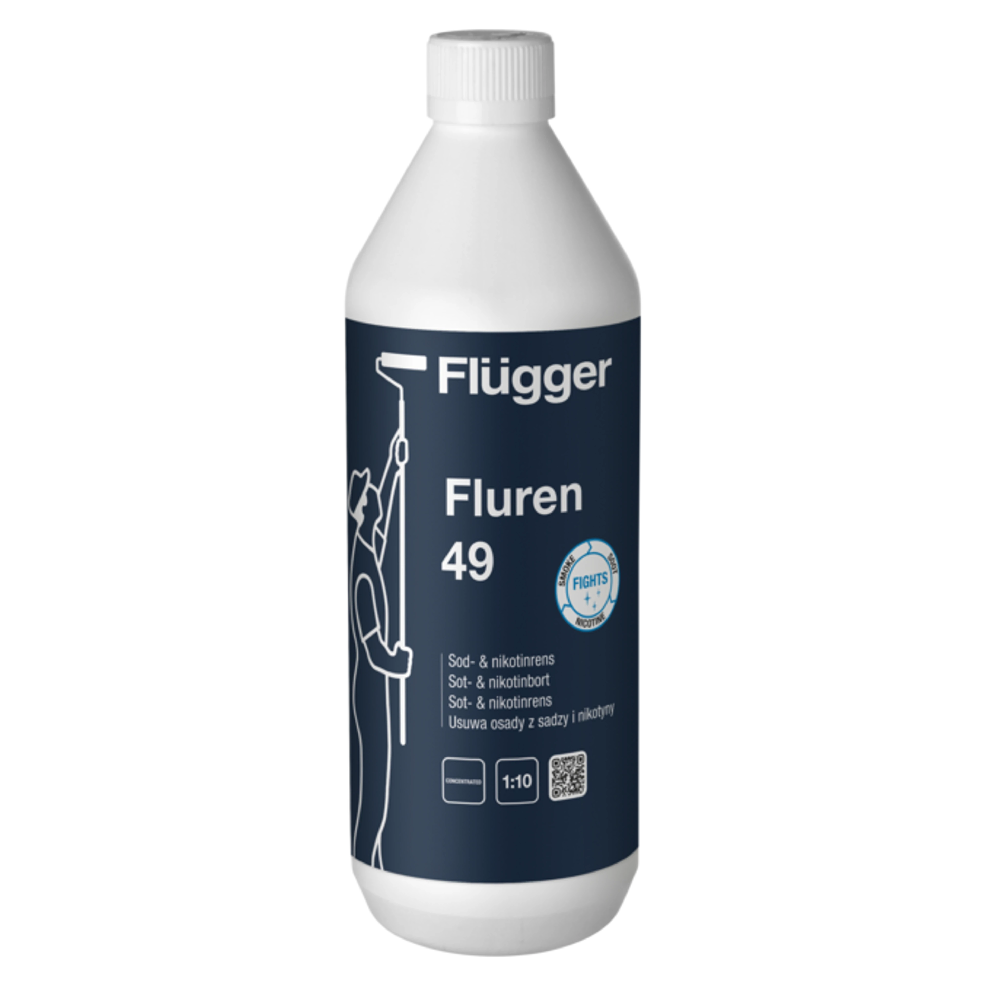 Nikotinrens - Flügger Fluren 49 - Sot- & nikotinrens