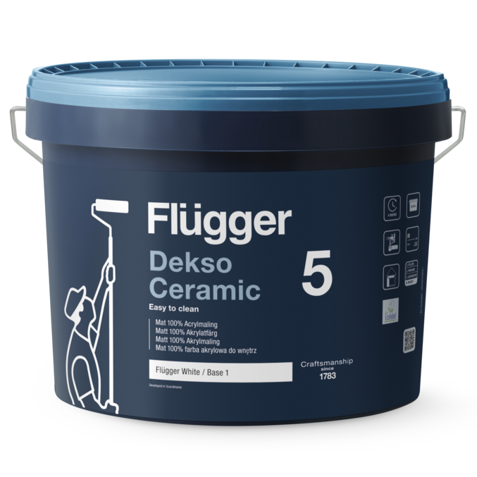 Ceramiczna farba do ścian – Flügger Dekso 5 Ceramic