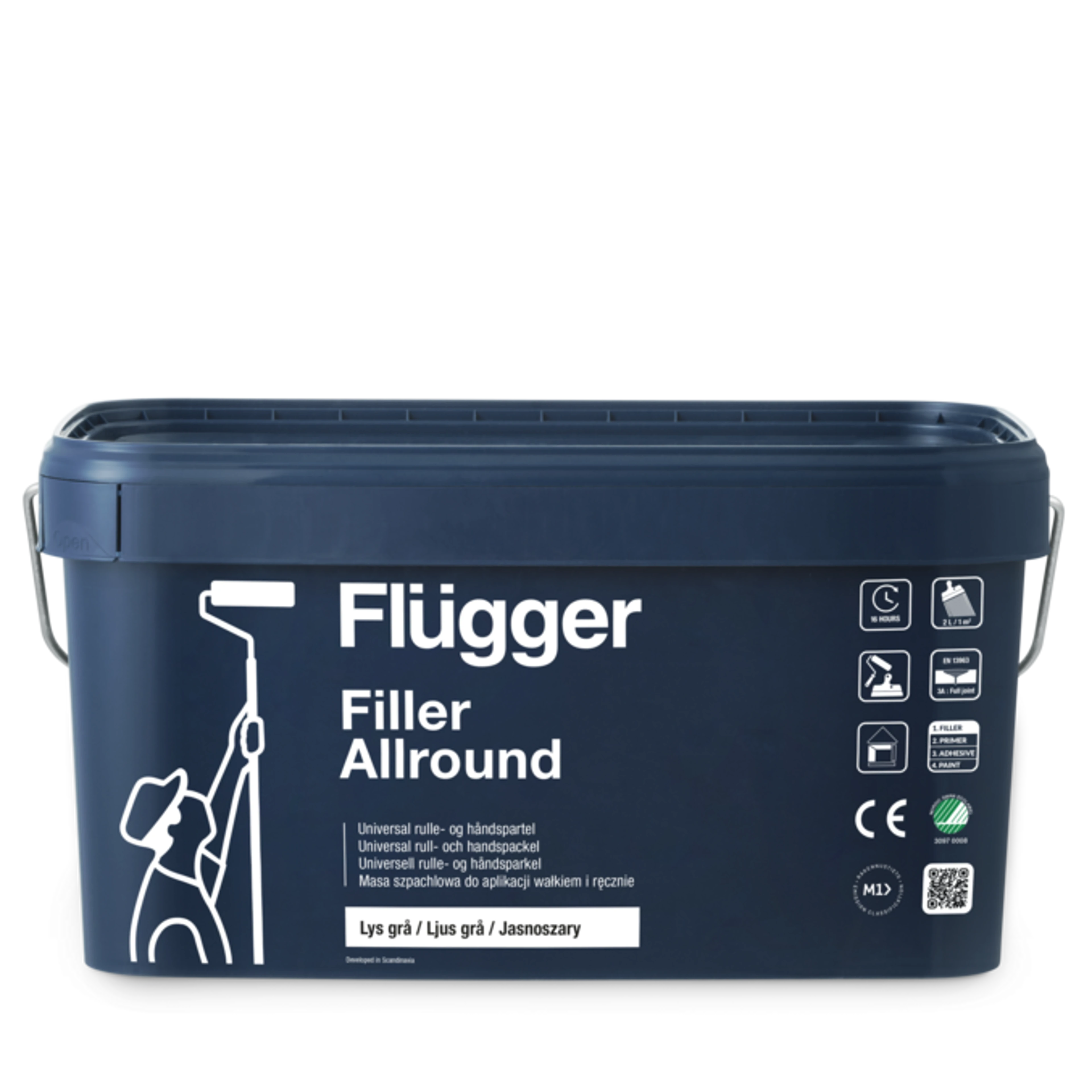 Universal Rull- och handspackel - Svanenmärkt - Flügger Filler Allround